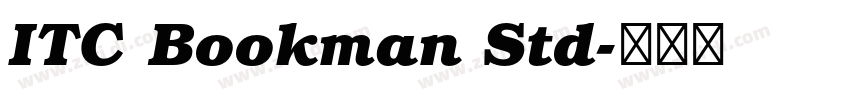 ITC Bookman Std字体转换